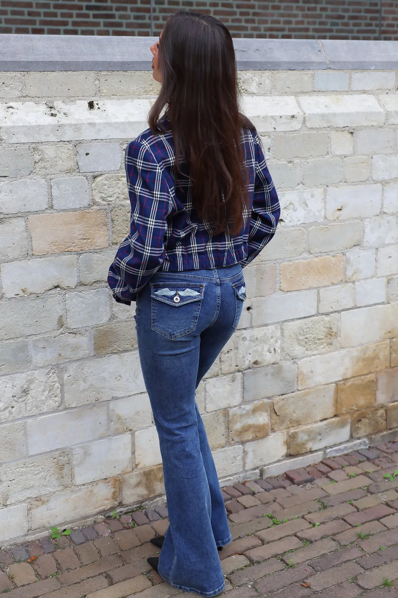 Atelier Series Reworked Blazer Cropped Donker Blauw