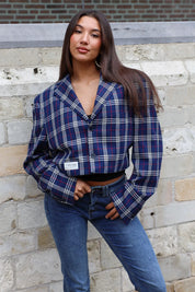 Atelier Series Reworked Blazer Cropped Donker Blauw