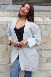 Atelier Series Reworked Blazer Licht Grijs