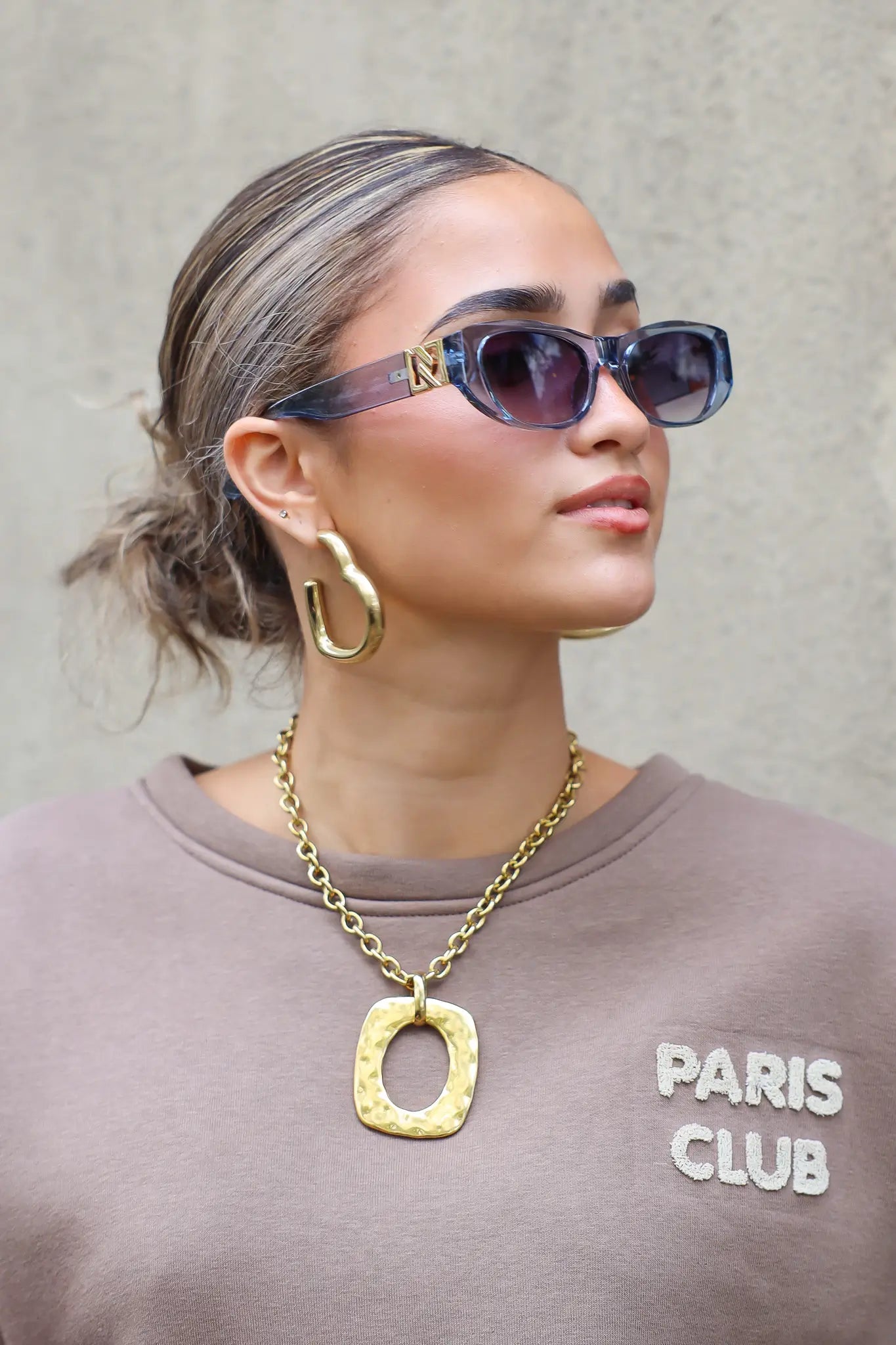 Nikki Zonnebril Blauw