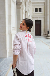 St. Barth Blouse Gestreept Beige