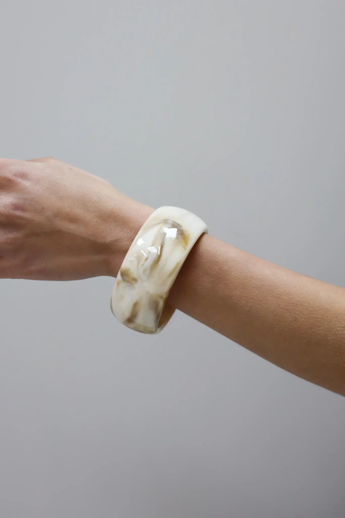 Armband Rond Groot Beige