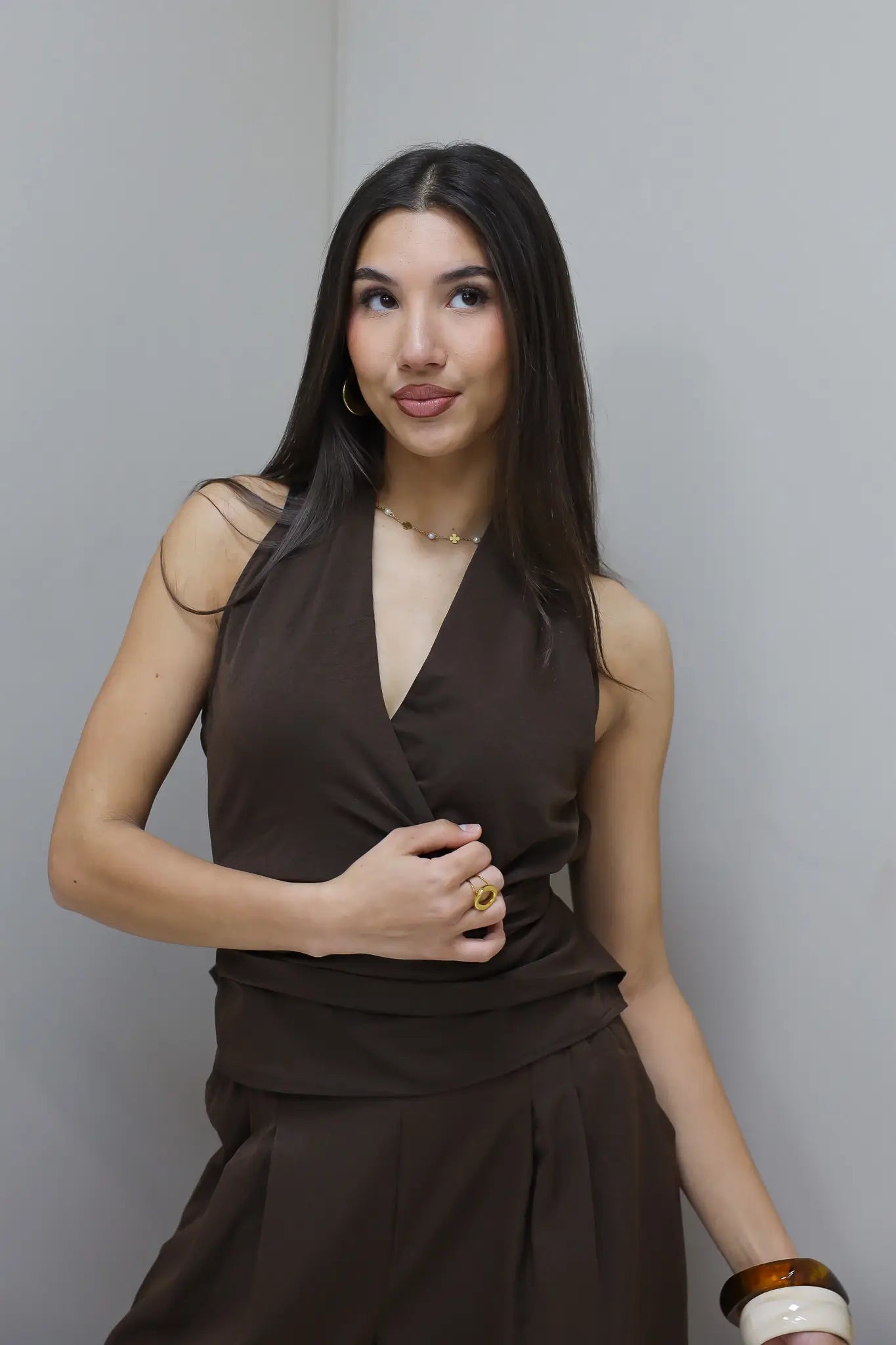 Top Overslag Donker Bruin