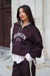 Sweater Rits Brooklyn Bruin