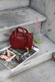 Tas Mini Wave Bordeaux