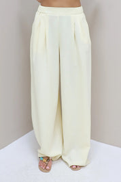Wijde Pantalon Geel