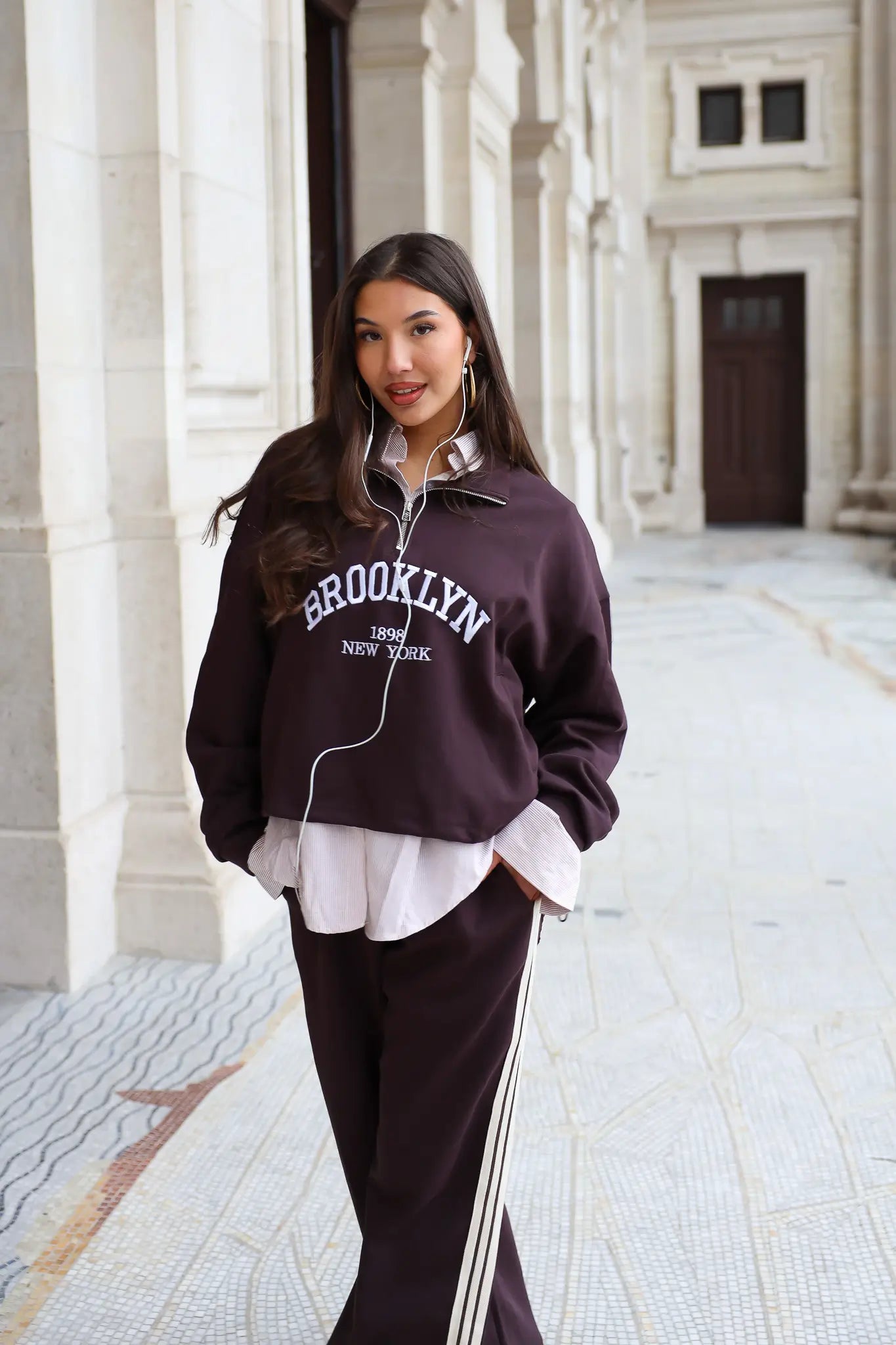 Sweater Rits Brooklyn Bruin