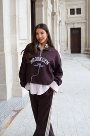 Sweater Rits Brooklyn Bruin