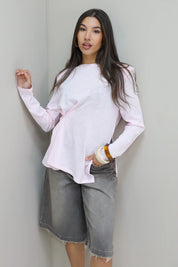 T-Shirt Schoudervulling Roze