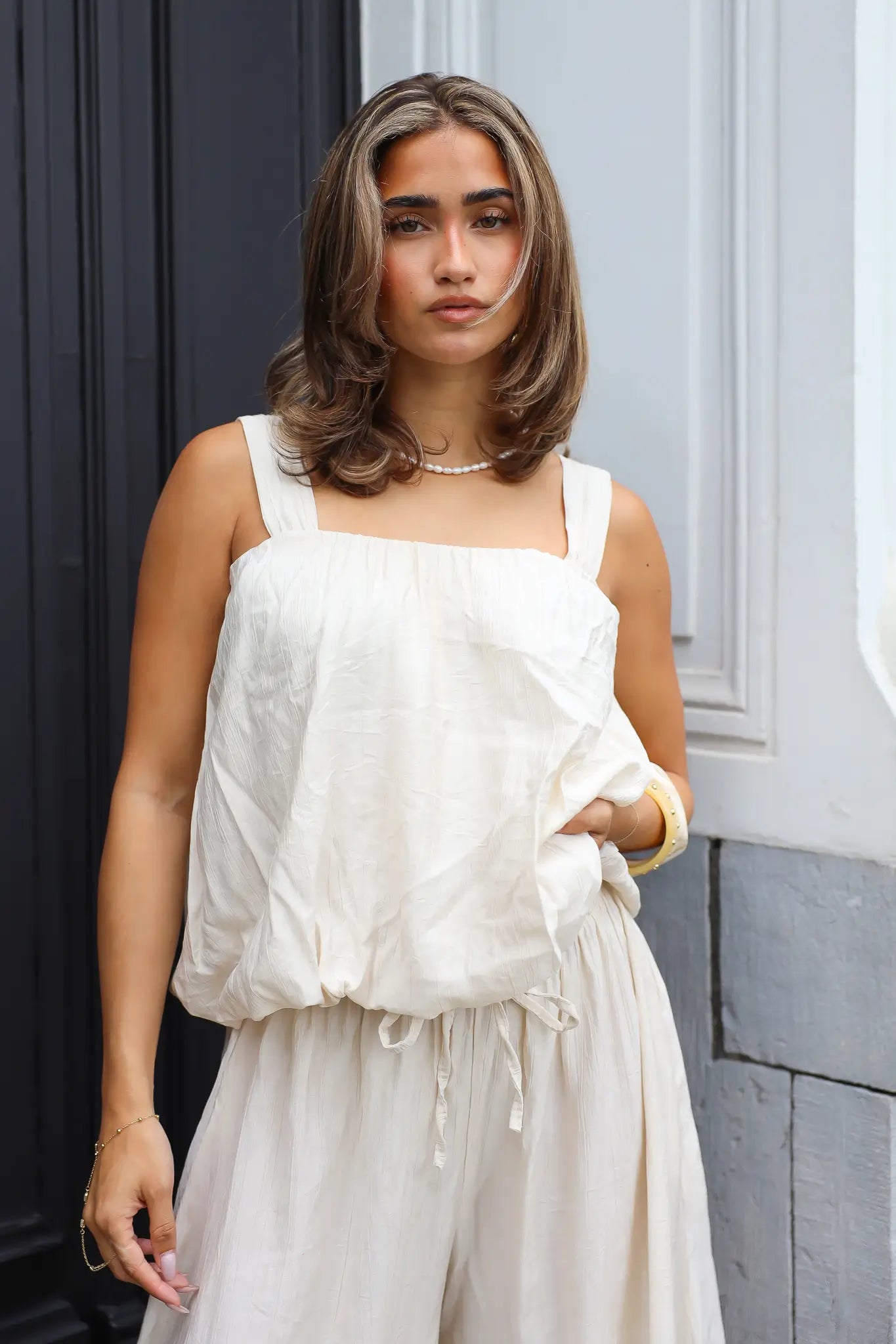 Ballon Top Beige