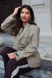 Atelier Series Reworked Designer Blazer Khaki