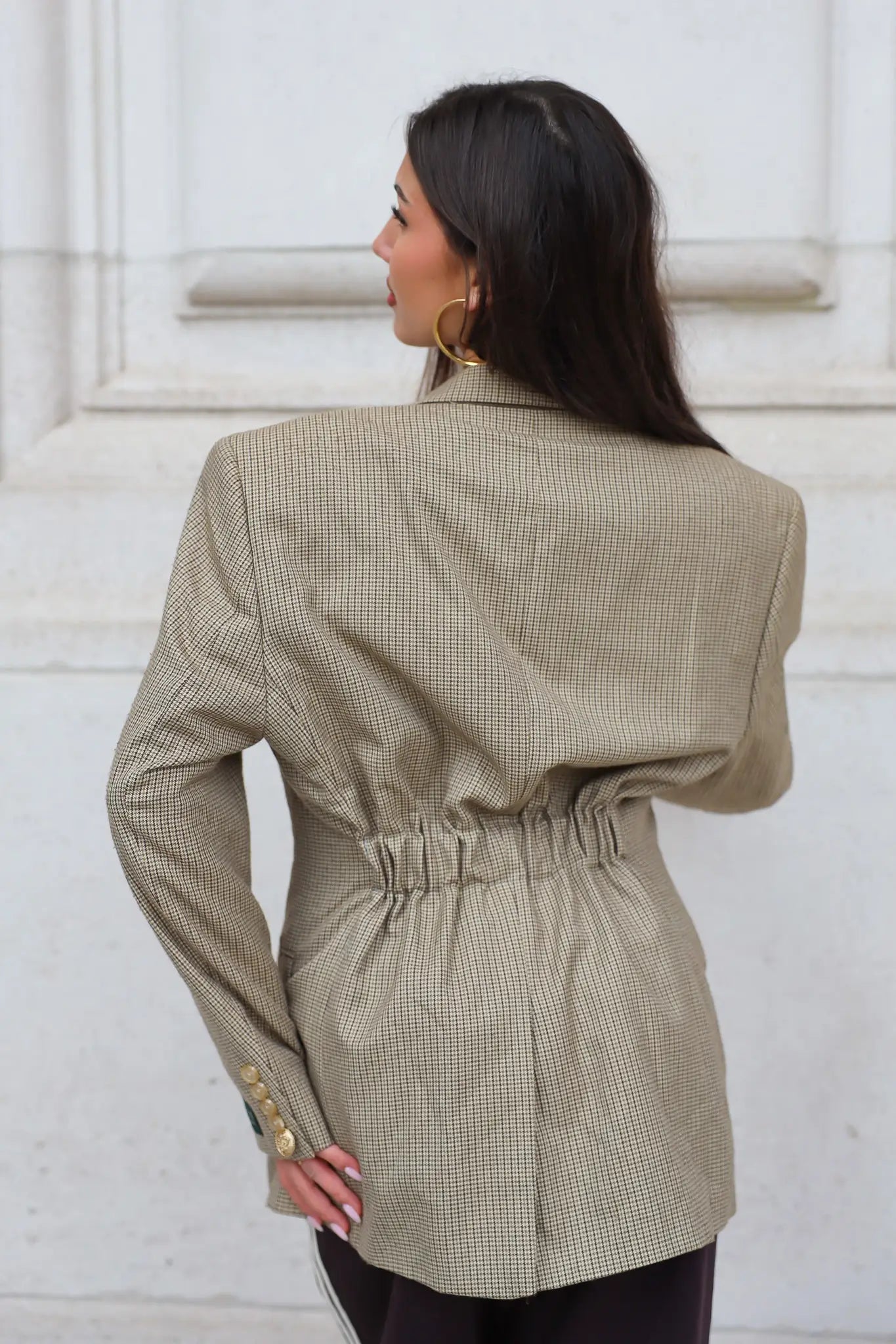 Atelier Series Reworked Designer Blazer Khaki