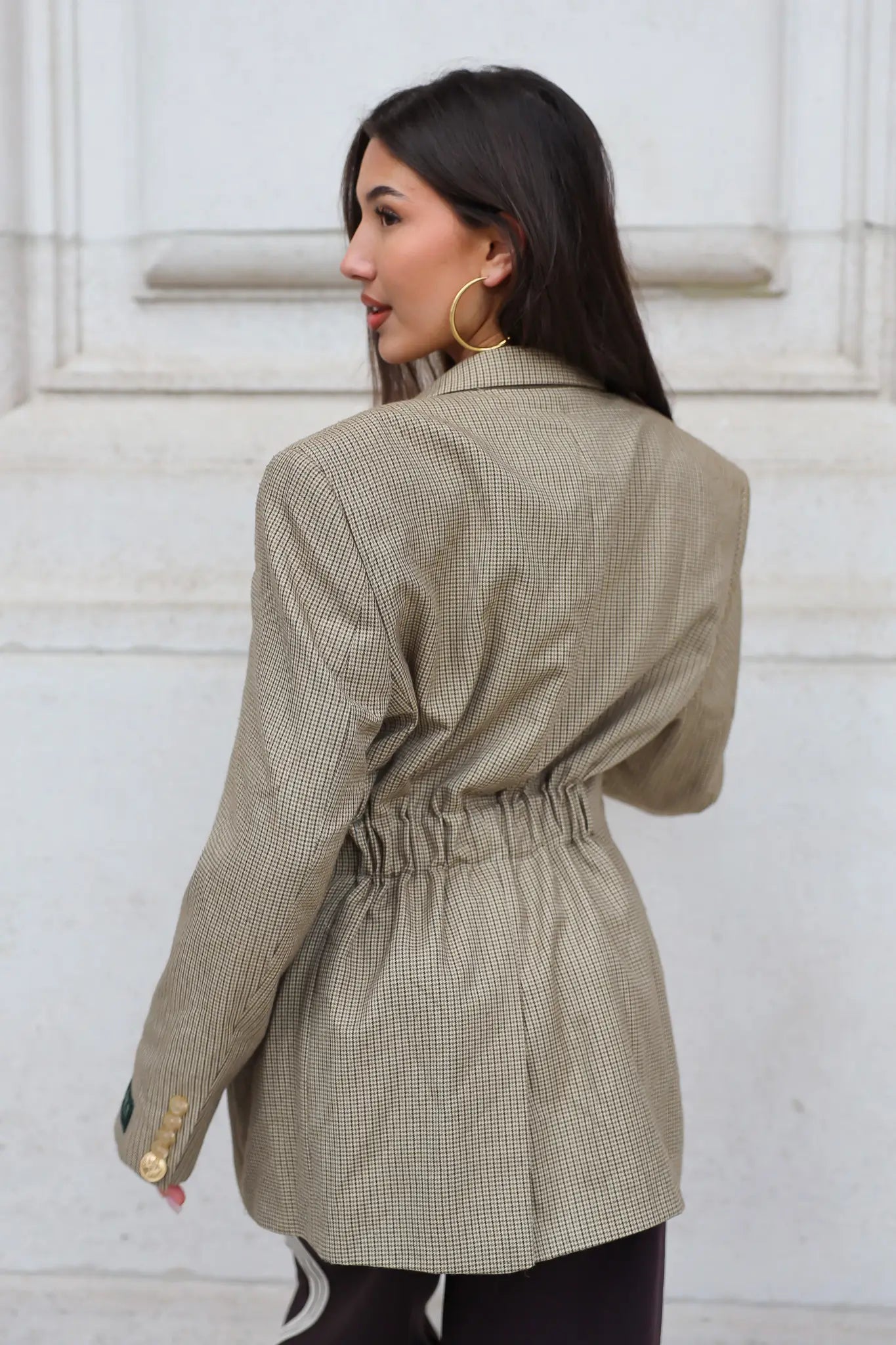 Atelier Series Reworked Designer Blazer Khaki