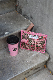 Portemonnee Bloemen Roze