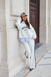 Jogger Straight Strepen Grijs