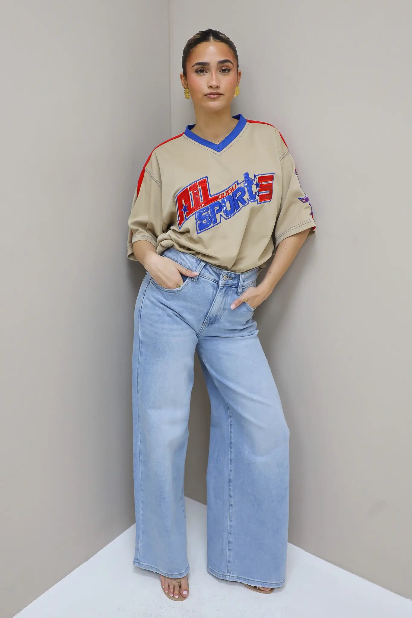 Vintage Sport Shirt Beige