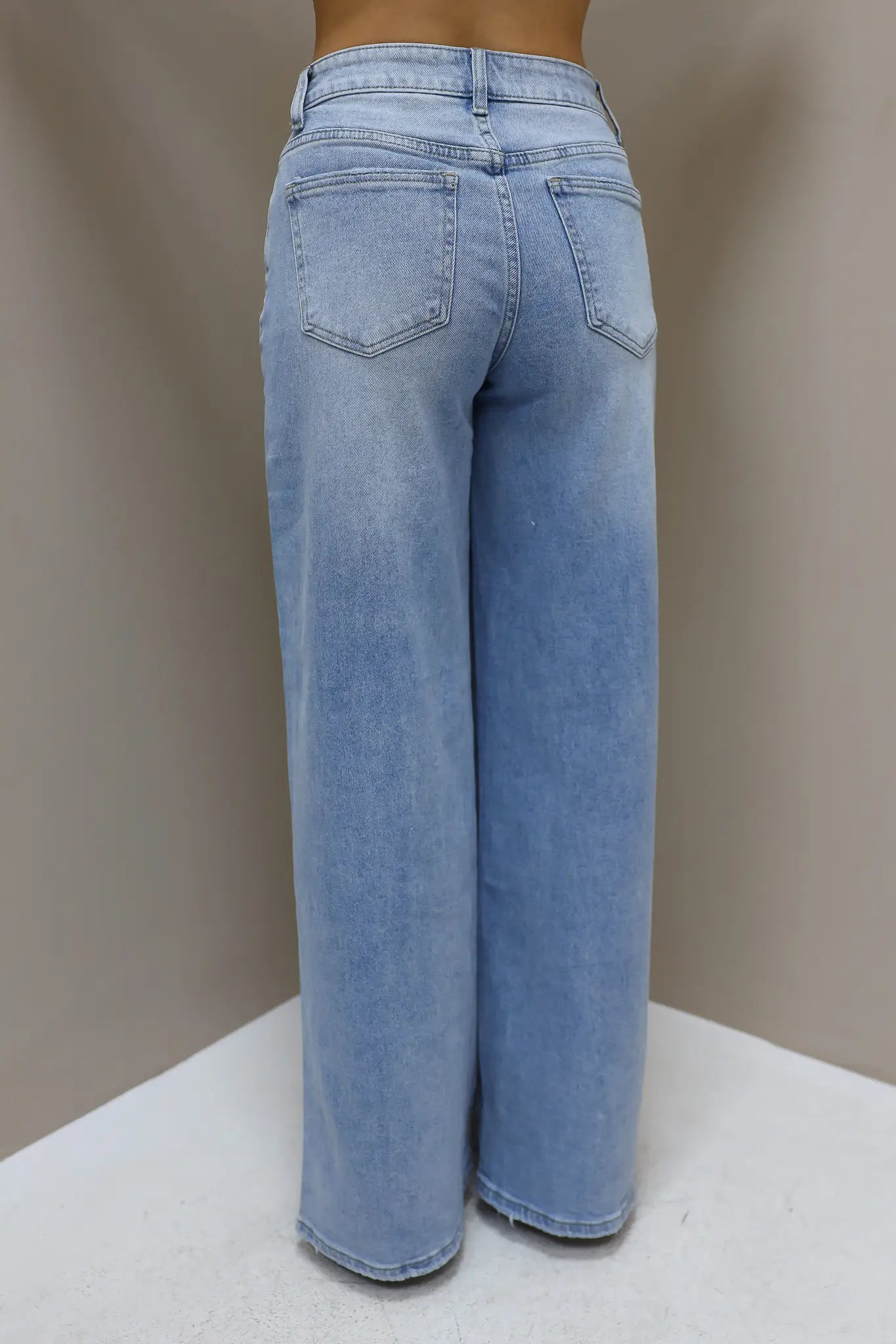 Jeans Wide Leg Stretch Licht Blauw 7386