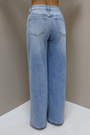 Jeans Wide Leg Stretch Licht Blauw 7386
