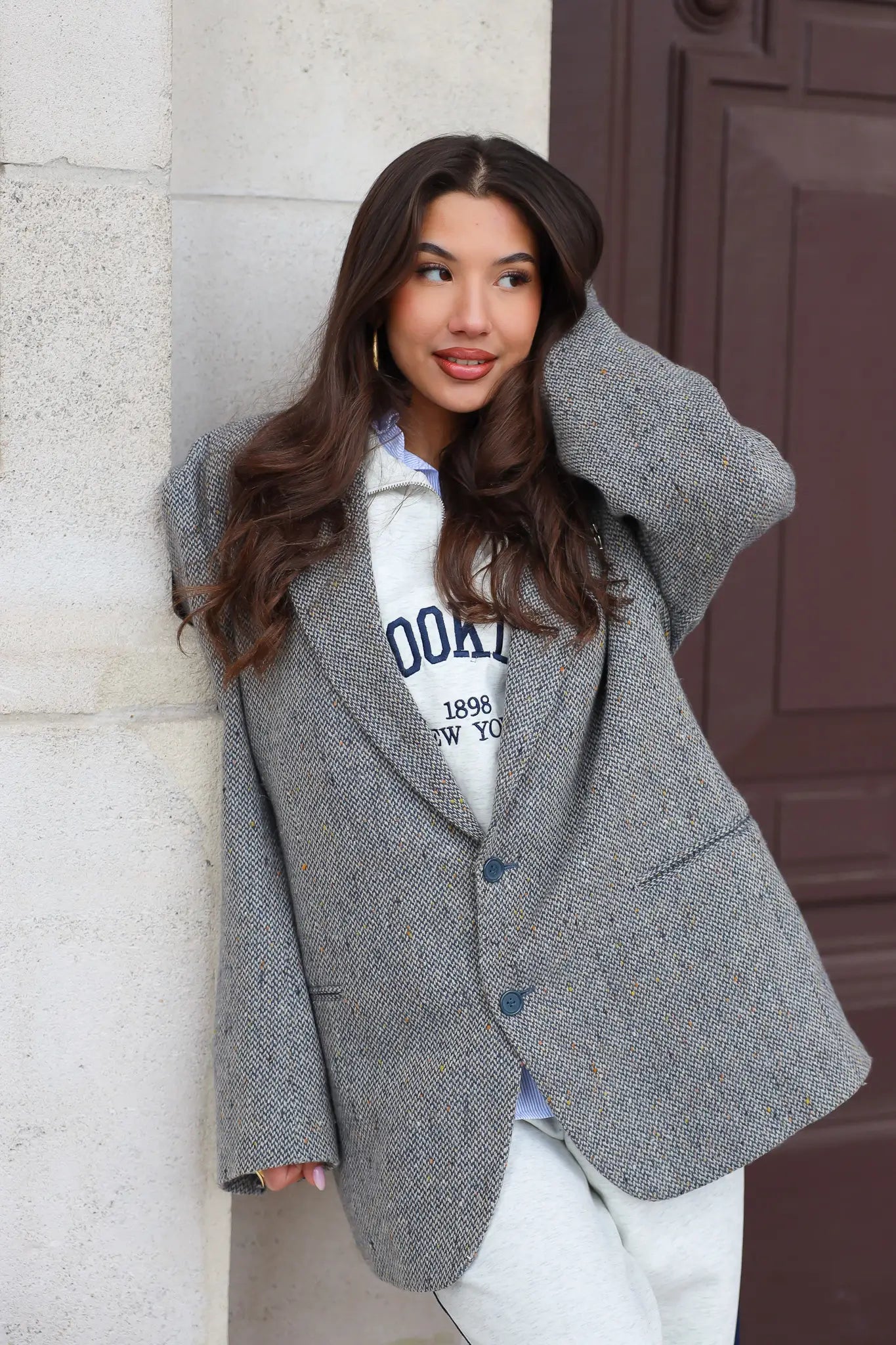 Atelier Series Reworked Designer Blazer Grijs