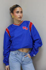 Vintage Jersey Long Sleeve Blauw