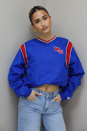 Vintage Jersey Long Sleeve Blauw