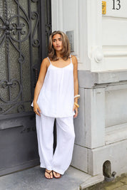 Pantalon Ballon Mousseline Wit