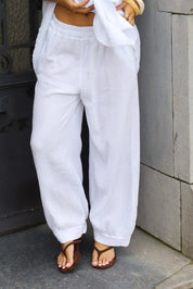 Pantalon Ballon Mousseline Wit