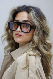 Abbey Zonnebril Zwart/Roze