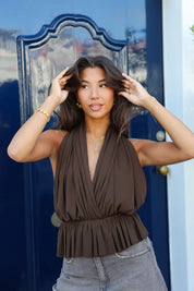 Halter Top Open Rug Bruin