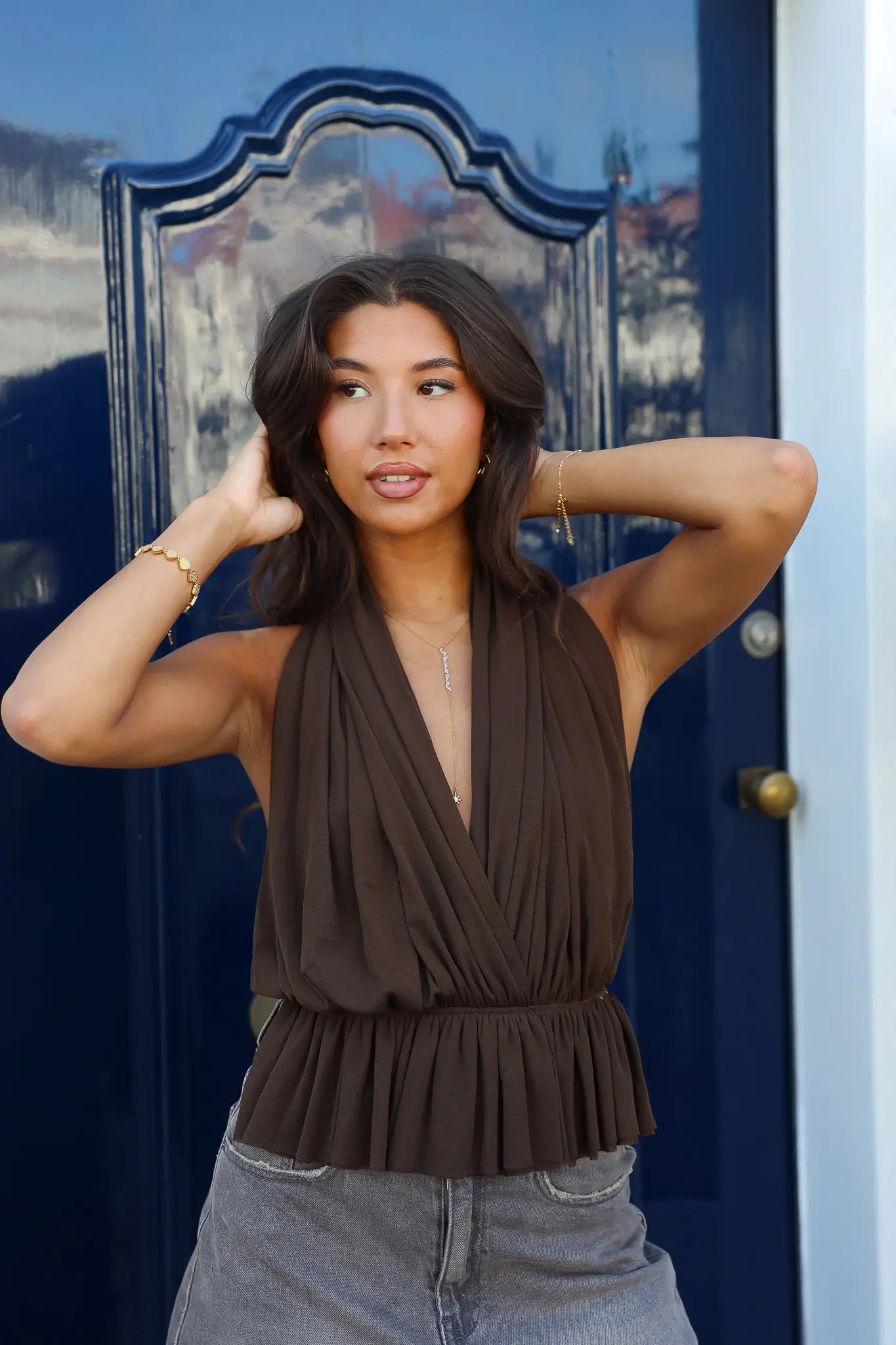 Halter Top Open Rug Bruin