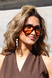 Zonnebril Elena Bruin