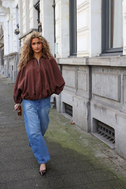 Ballon Fit Jeans Zakken Blauw