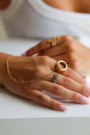 Ring Waaier Goud