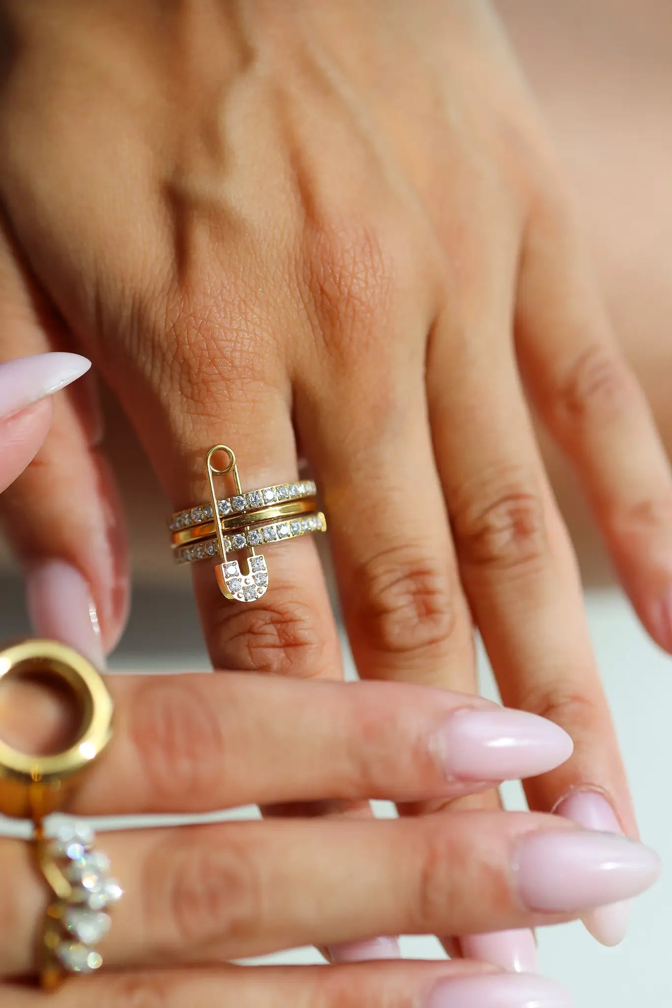 Ring Paperclip Goud