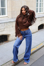 Extra Tall Wide Leg Jeans Blauw 7437-1