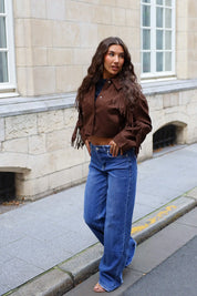 Extra Tall Wide Leg Jeans Blauw 7437-1