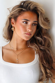 Ketting Crystal Drop Goud
