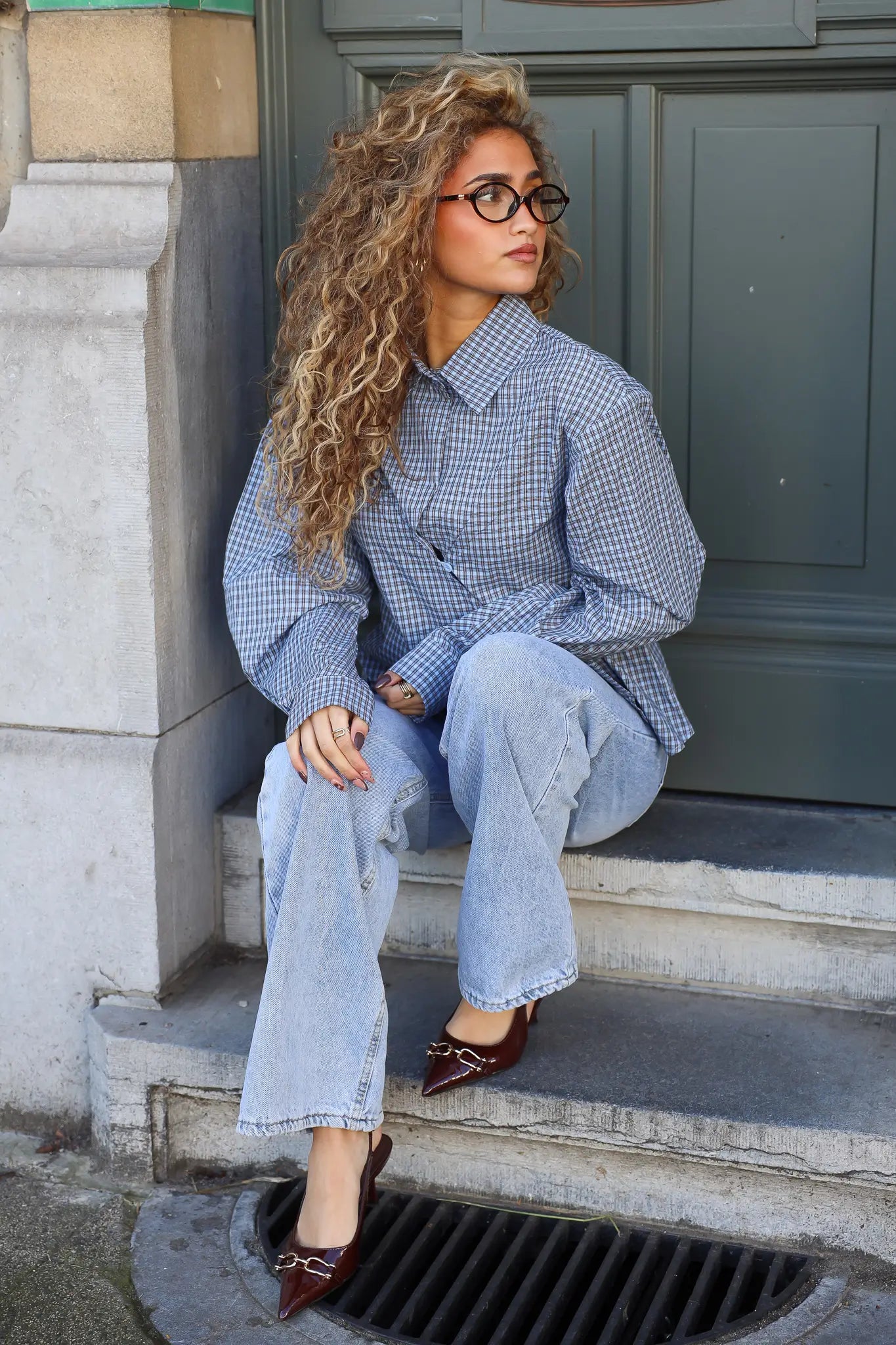 Baggy Jeans Licht Blauw 1086