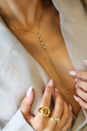 Ketting Line Drop Goud