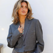 Atelier Series Reworked Blazer Cropped Grijs