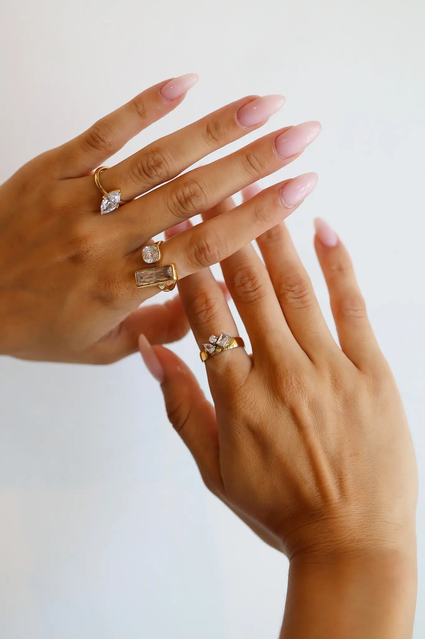 Ring Statement Rechthoek Goud