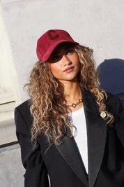 Pet C Suède Bordeaux