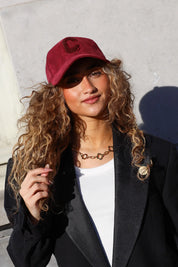 Pet C Suède Bordeaux