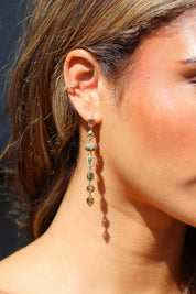 Oorbellen Amara Multi Stone Goud