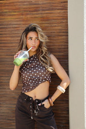 Polka Dot Top Bruin