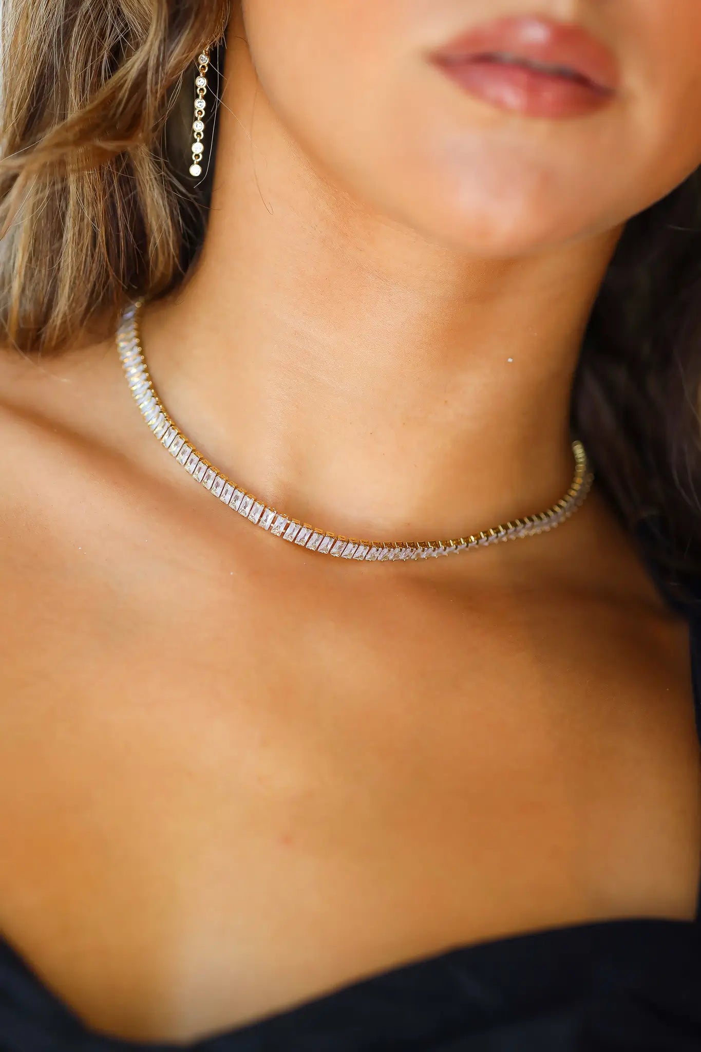 Monaco Tennis Ketting Goud