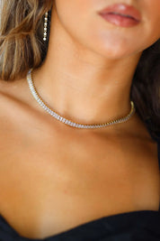 Monaco Tennis Ketting Goud