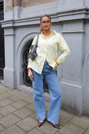 Blouse Gestreept Geel/Blauw