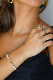 Ring Bandjes + Clip Zilver/Goud