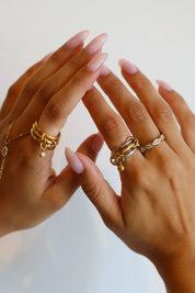 Ring Drop Eternity Goud
